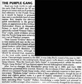 Purple Gang review
