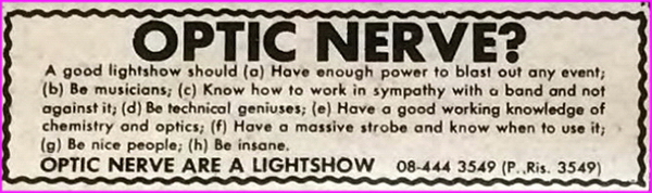Optic Nerve Light Show